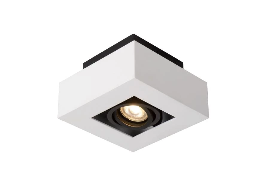 Lucide XIRAX - Ceiling spotlight - LED Dim to warm - GU10 - 1x5W 2200K/3000K - White - detail 1